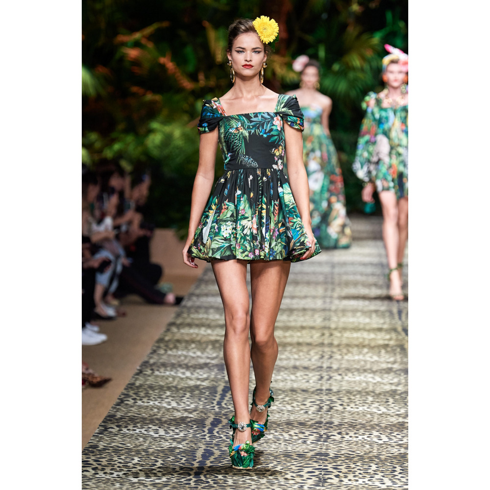 Dolce & Gabbana Jungle Parrot High Heel Wedge Sandals (IT 38, US8) RRP $6,395 - Picture 2 of 13